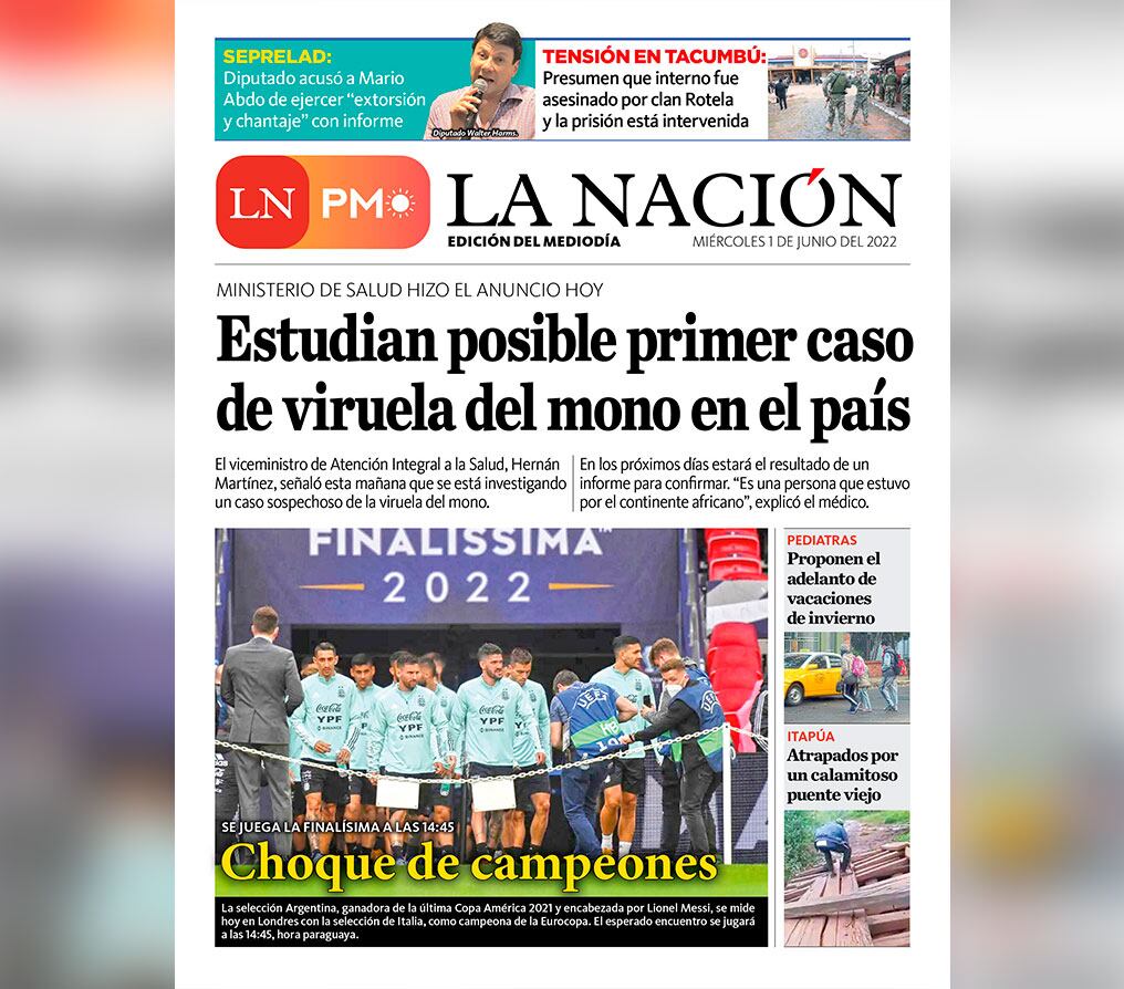 LN PM: edición mediodía del miércoles 1 de junio