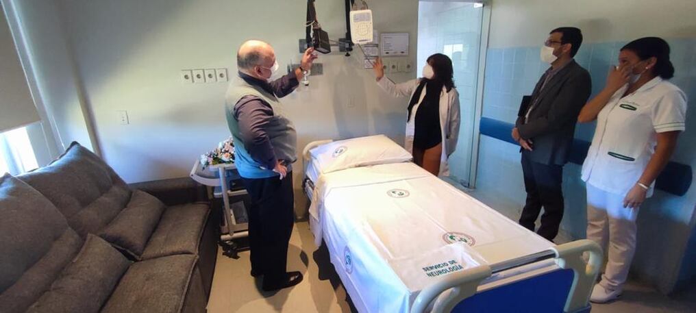 El Hospital Central del Instituto de Previsión Social (IPS) ya cuenta con la Sala de Vídeo Continuo Electroencéfalograma (EEG) en el Servicio de Neurología. Foto: Gentileza.