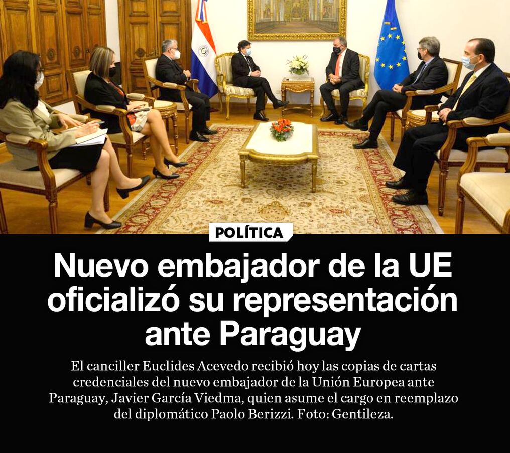 Nuevo embajador de la UE oficializó su representación ante Paraguay 