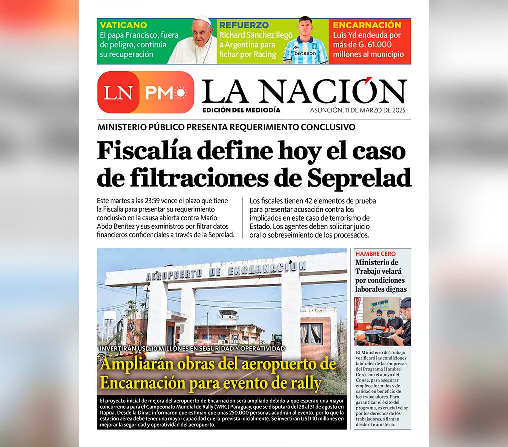 LN PM: edición del 11 de marzo