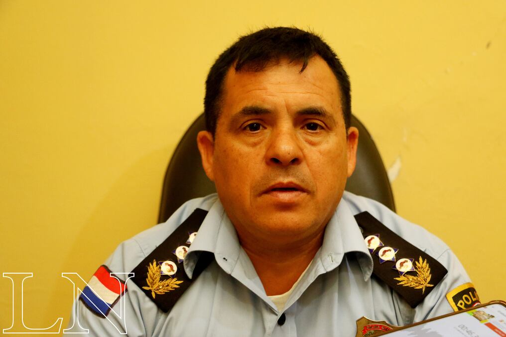Comisario principal Óscar Giménez. Foto: Pánfilo Leguizamón. 
