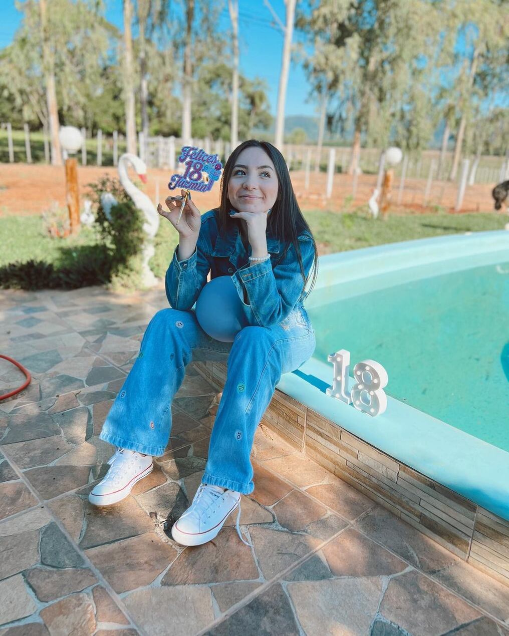 Jazmín del Paraguay compartió con sus fans en las redes imágenes de su cumpleaños. Foto: Gentileza