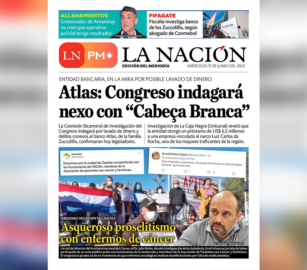 LN PM: edición mediodía del 15 de junio 