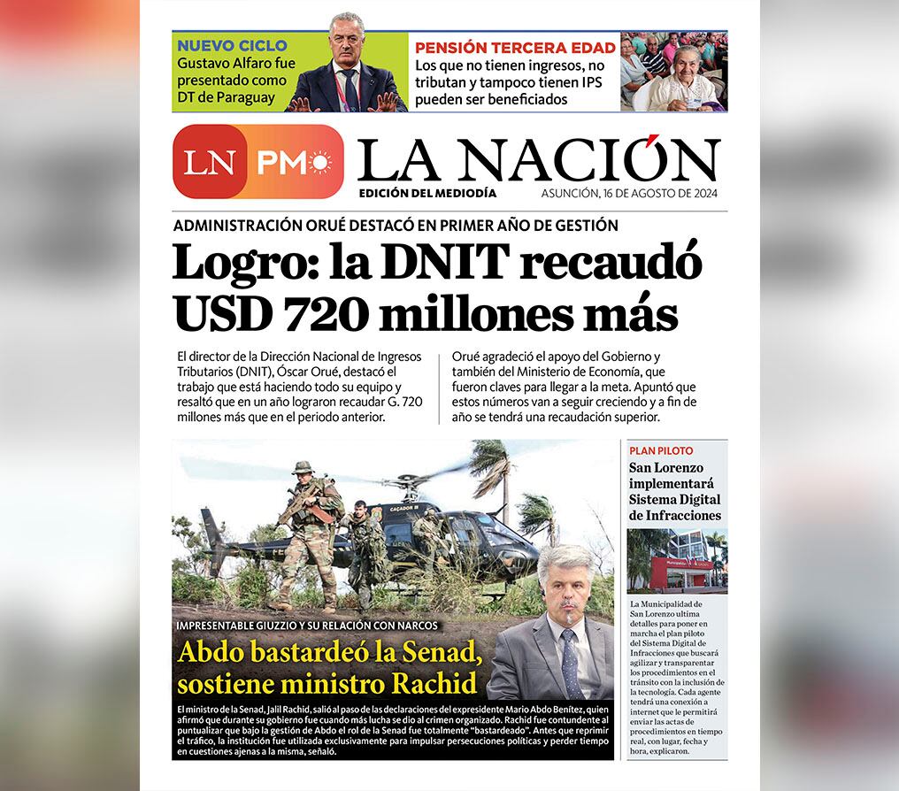 LN PM: edición del 16 de agosto