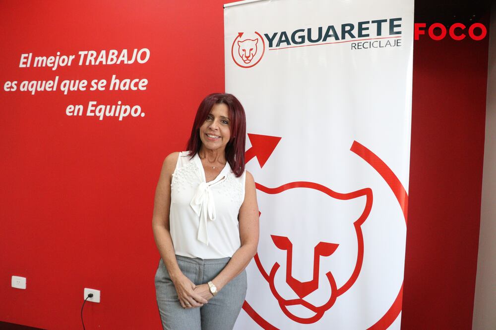 Gladys Talavera, gerente de Yaguarete Reciclaje. Foto: Pánfilo Leguizamón.
