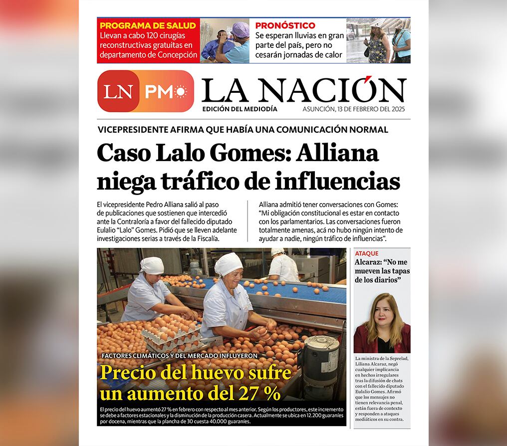 LN PM: edición mediodía del 13 de febrero