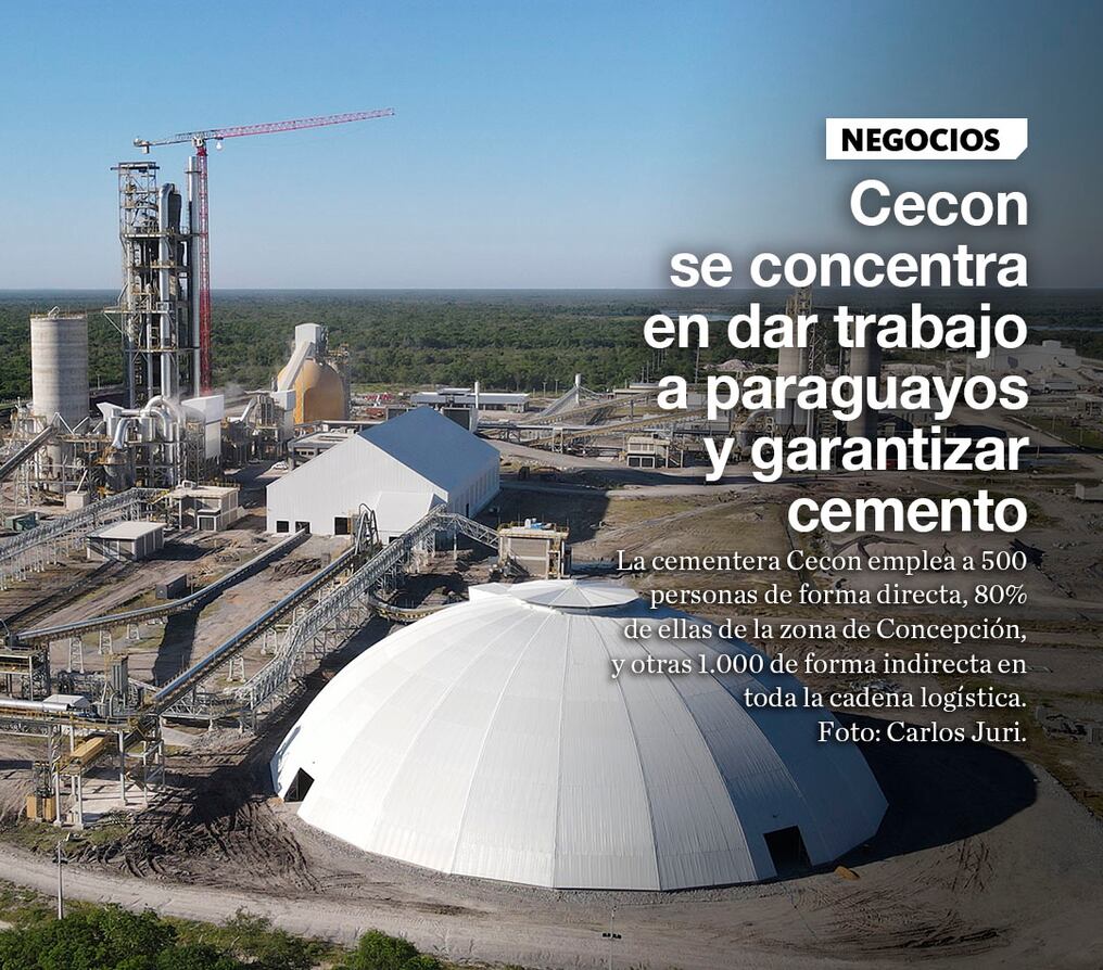 Cecon se concentra en dar trabajo a paraguayos y garantizar cemento