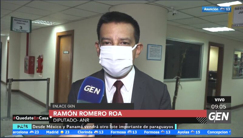 "Creo que más temprano que tarde la institucionalidad debe primar en este caso, más allá de que hoy me afecte personalmente”, señaló Romero Roa respecto a su sustitución ante el JEM. Foto: Captura de pantalla.