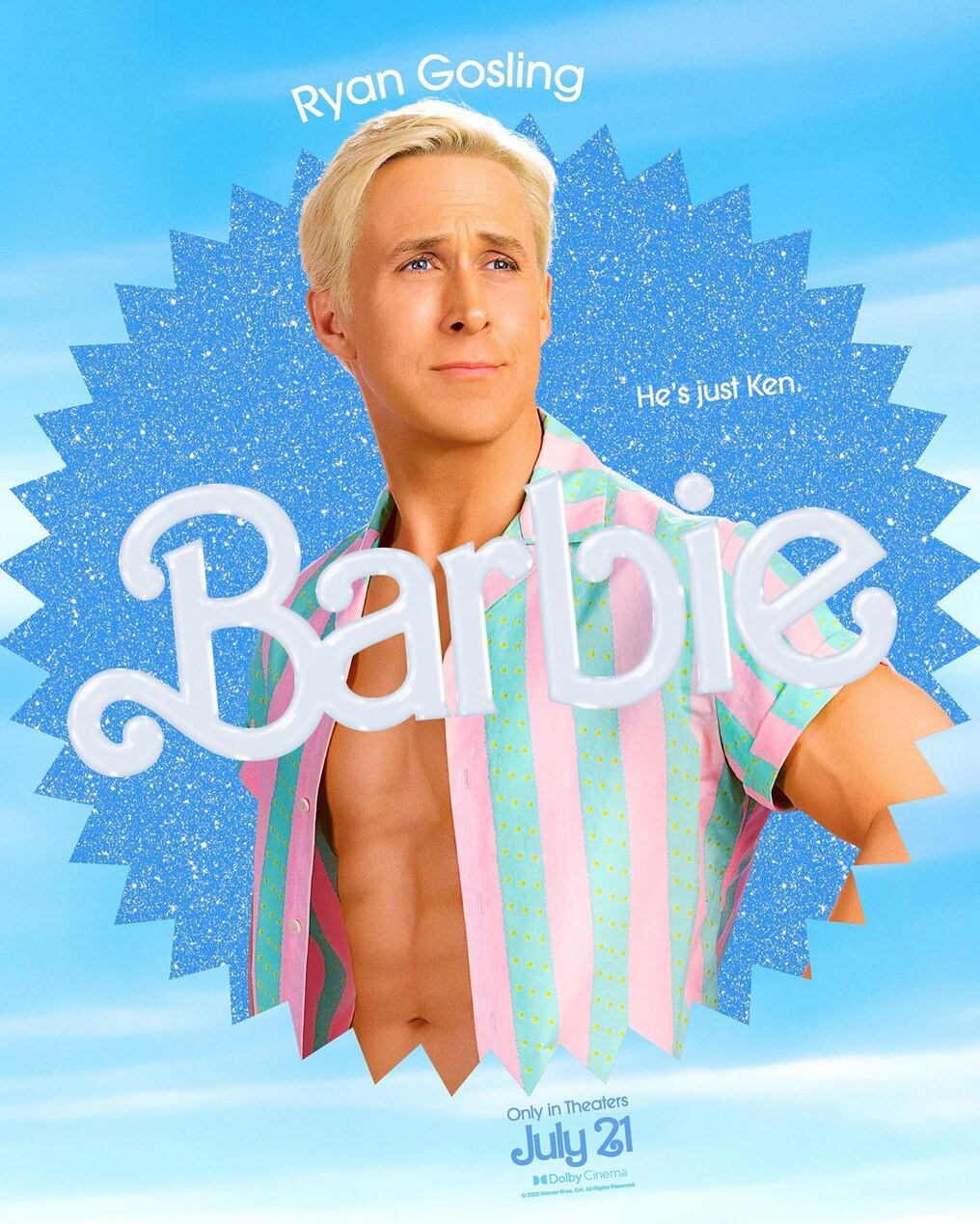 El actor canadiense respondió a las críticas en redes y contó las razones que lo impulsaron a aceptar el papel de Ken en la nueva película de "Barbie". Foto: Instagram