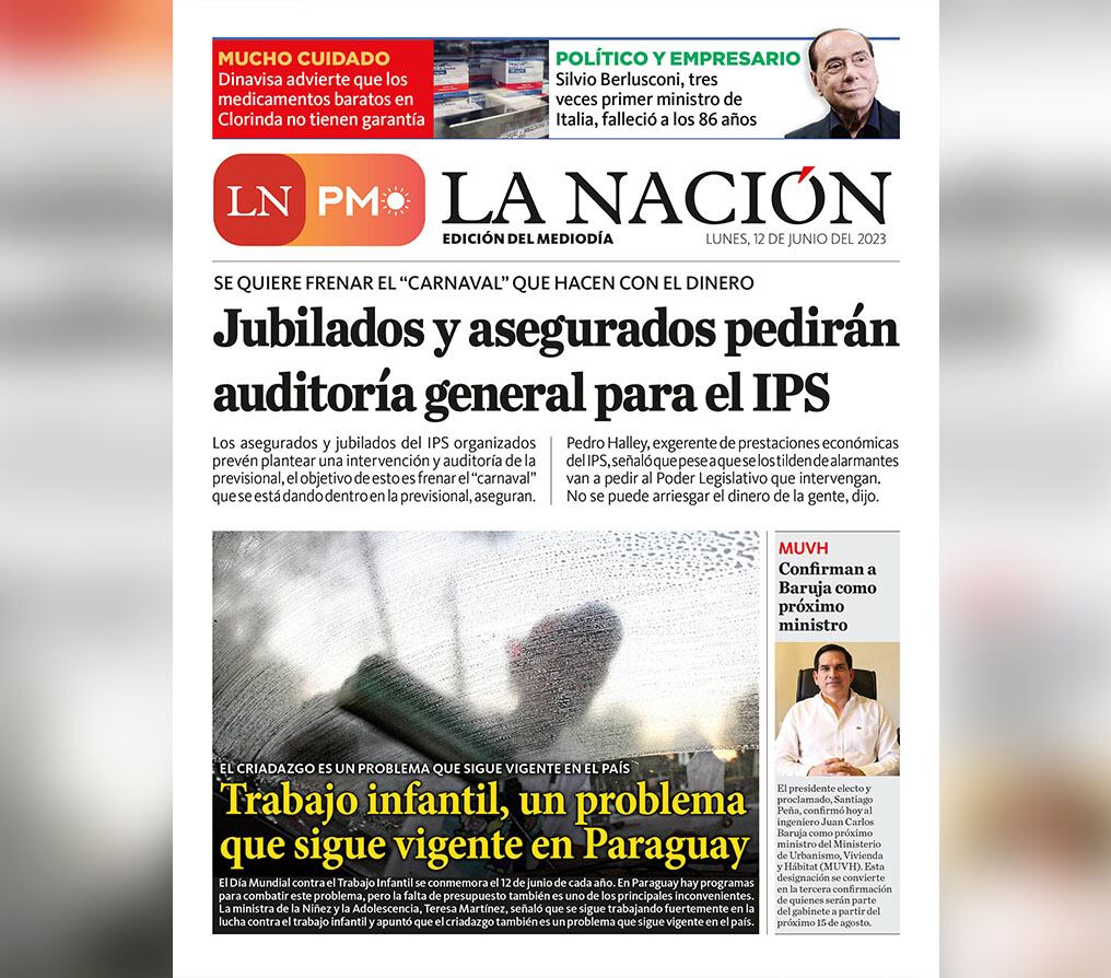 LN PM: edición mediodía del 12 de junio 
