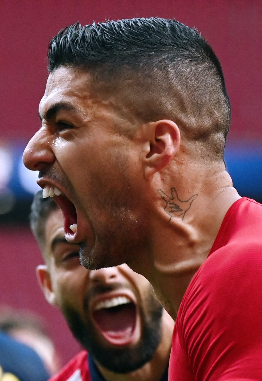 Luis Suárez, estrella del Atlético.FOTO: AFP