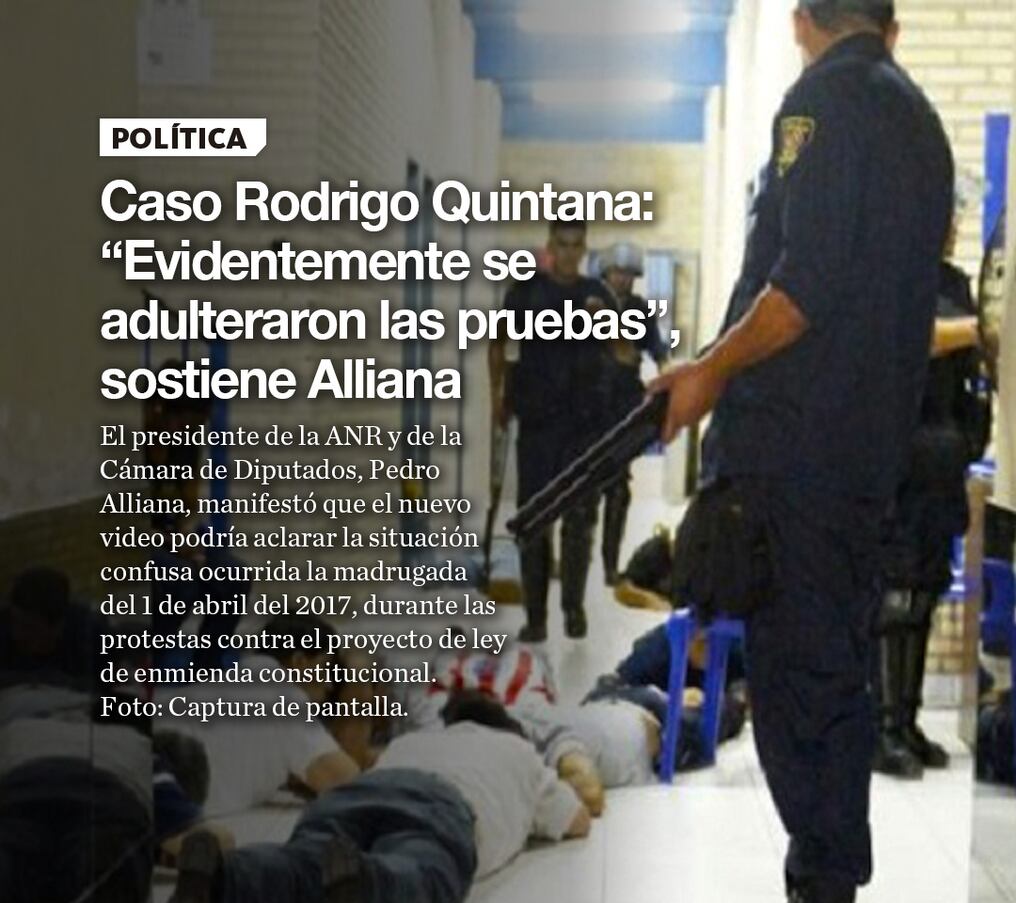 Caso Rodrigo Quintana: “Evidentemente se adulteraron las pruebas”, sostiene Alliana