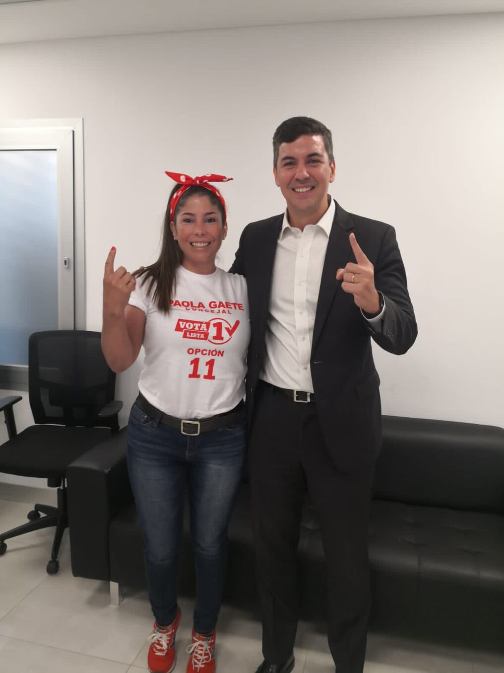 Paola Gaete se había postulado para concejal por la ciudad de Lambaré. Foto: Gentileza.