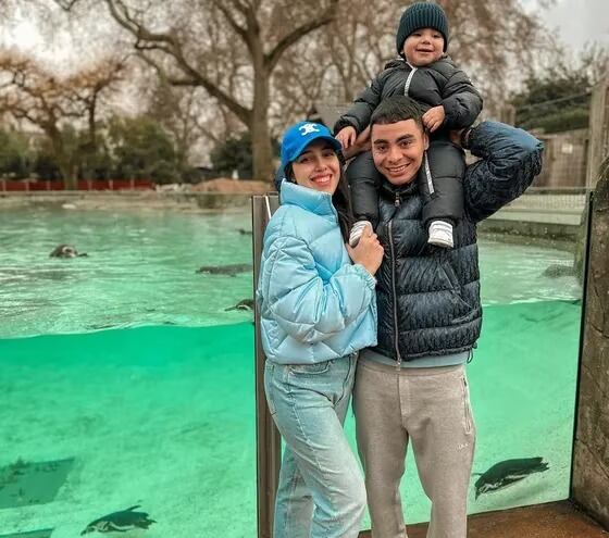 Los Almirón-Notto recorrieron las instalaciones del zoológico de Londres. Foto: Instagram.