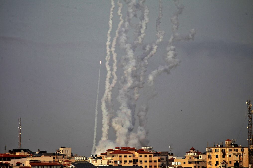 La capital de Israel ha sido atacada con cohetes provenientes de la Franja de Gaza, dominada por el grupo terrorista islámico Hamas. Foto: AFP.