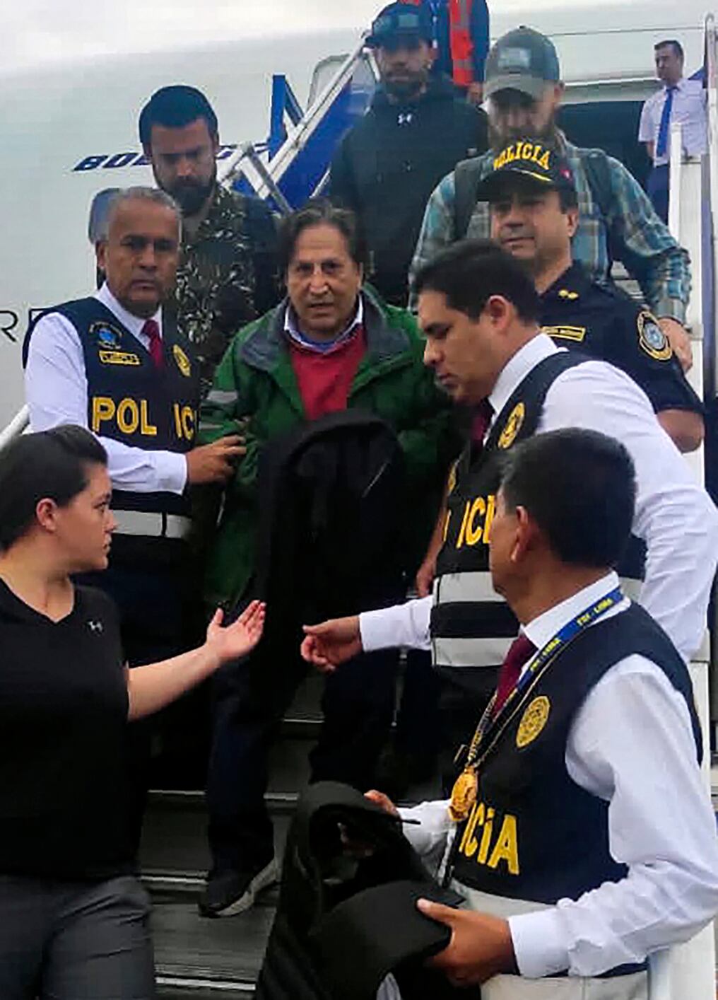 El exmandatario fue recluido en Barbadillo, a las afueras de Lima, después de que en la mañana del domingo fuera finalmente extraditado desde EEUU. Foto: AFP.