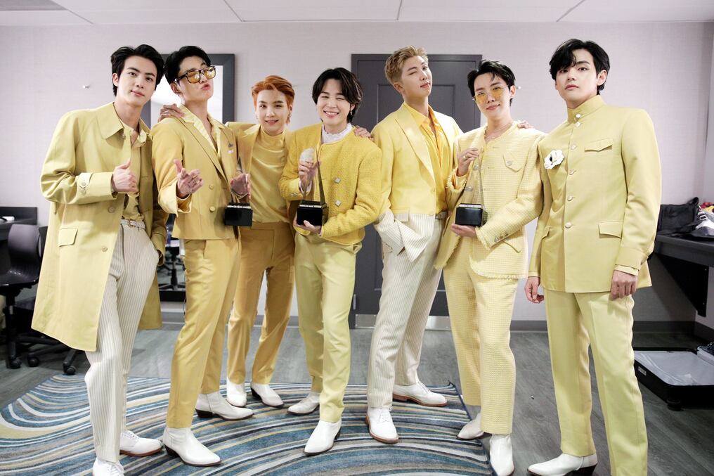 La agrupación coreana se convirtió además en el primer grupo asiático en ganar el premio al Artista del Año en los AMA. Foto: Gentileza.