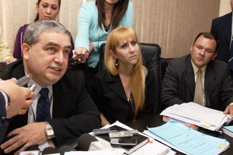 Los jueces Silvio Reyes, María Doddy Báez y Enrique Alfonso ordenaron el sobreseimiento definitivo de José Martínez Mendi. Foto: Gentileza.