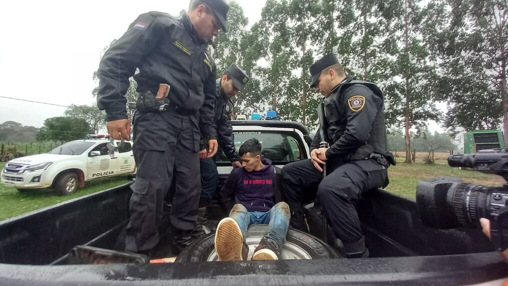 Uno de los recapturados en la fecha fue identificado como Víctor Roa, condenado a 40 años de cárcel por la masacre en la penitenciaría de San Pedro. Foto: Joel Sandino - Nación Media.