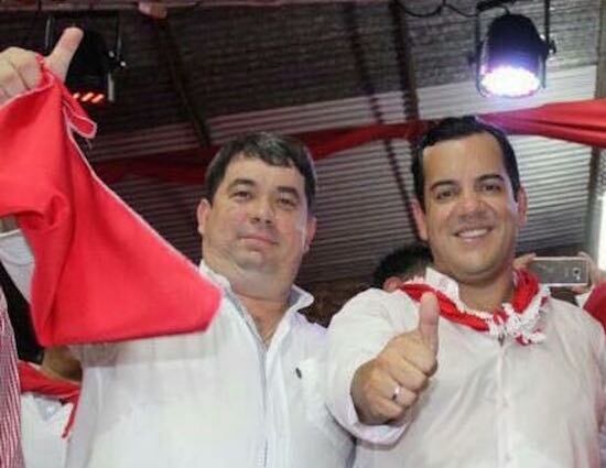 El diputado Éver Noguera junto con el titular del Ministerio de Agricultura y Ganadería, Rodolfo Friedmann.