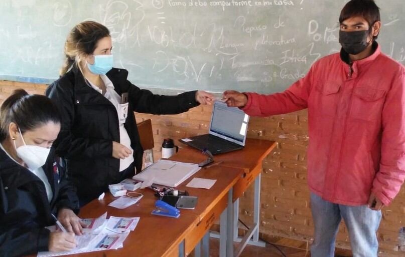 La jornada también es aprovechada para ofrecer servicios de cedulación. Foto: Gentileza.