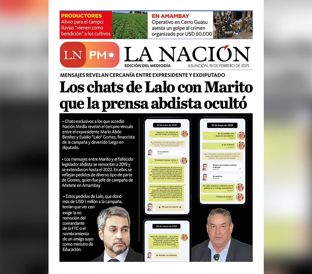 LN PM: edición del 19 de febrero