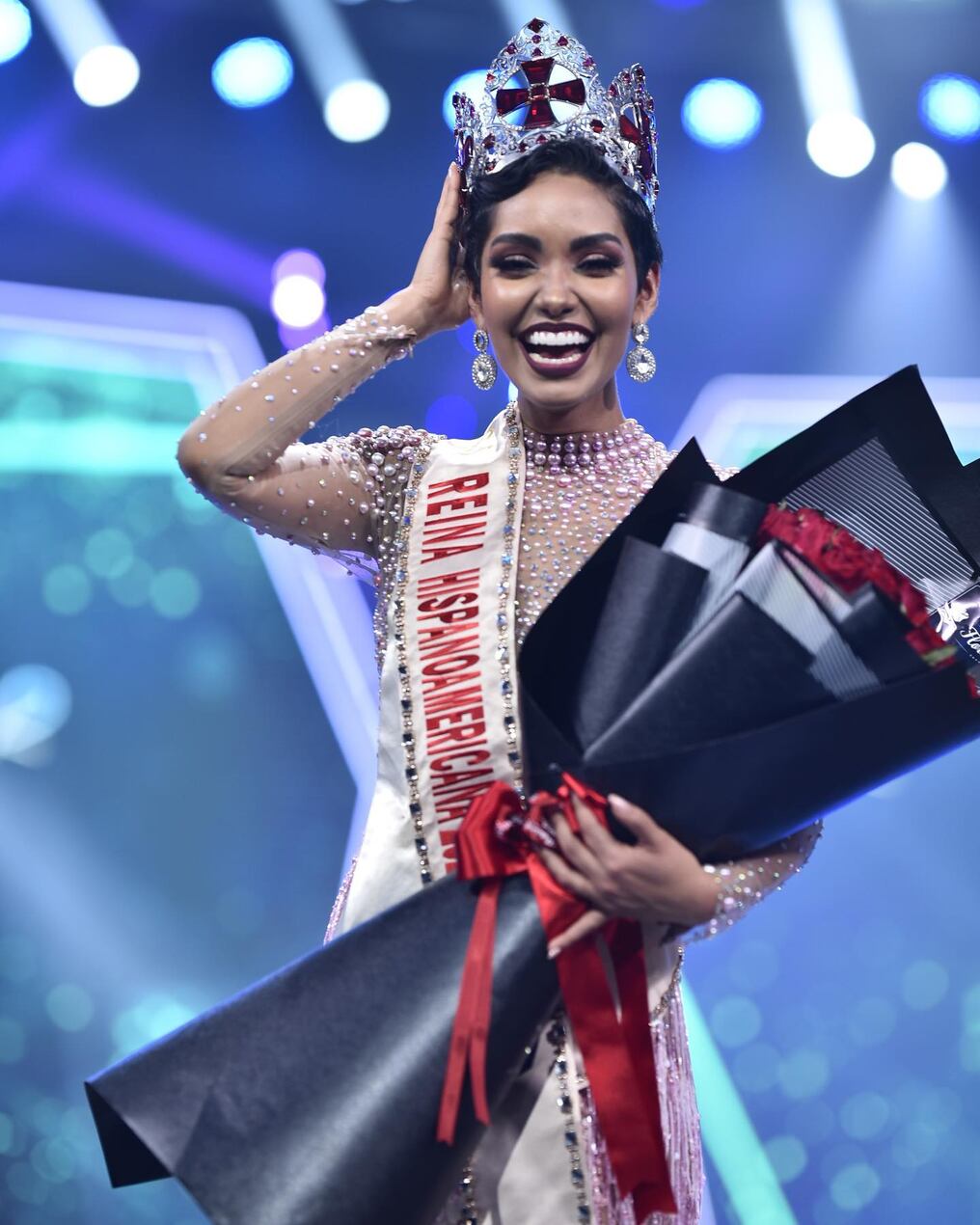 La mexicana, Andrea Bazarte es la nueva Reina Hispanoamericana 2021. Foto: Gentileza.