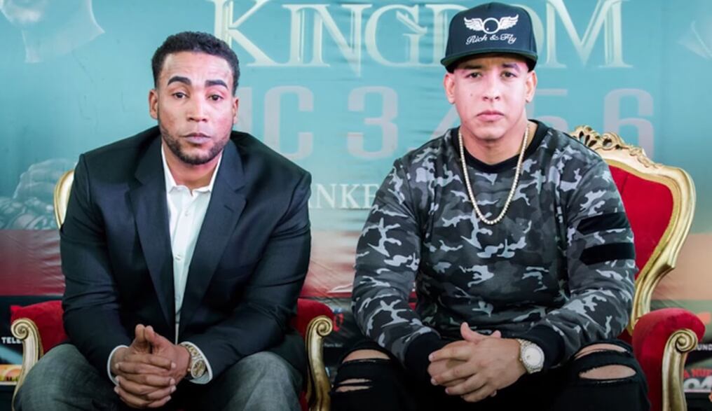 Daddy Yankee y Don Omar durante la gira "The Kingdom". Foto: Gentileza.