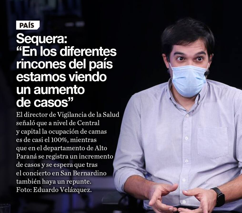 Sequera: “En los diferentes rincones del país estamos viendo un aumento de casos”