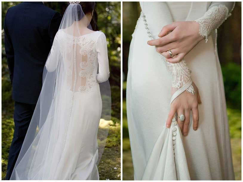 Detalles del vestido de Bella Swan en la saga Crepúsculo. Foto: Pinterest