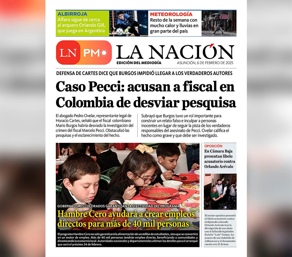 LN PM: edición mediodía del 6 de febrero