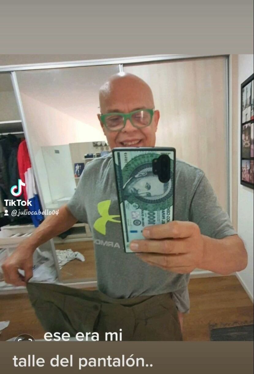 Julio González Cabello, su cambio físico y el estilo de vida que adoptó hace 4 años. Foto: TikTok.