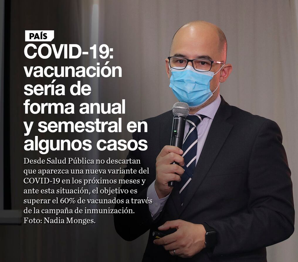 COVID-19: vacunación sería de forma anual y semestral en algunos casos
