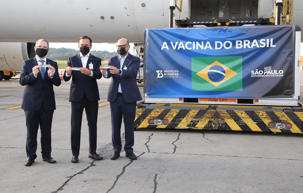 El estado brasileño pretende iniciar la vacunación contra el coronavirus con el inmunizante chino Coronavac, que aún no solicitó su aprobación. Foto: Gentileza.