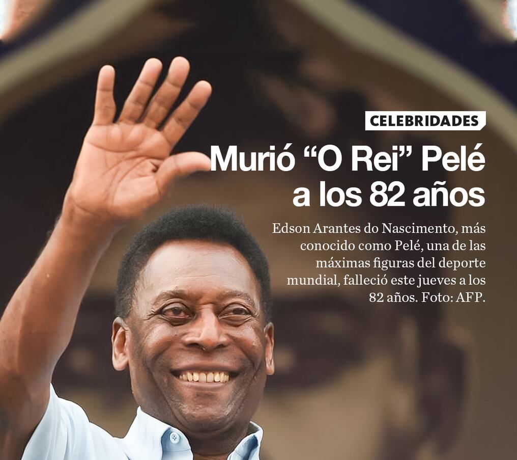 Murió “O Rei” Pelé a los 82 años