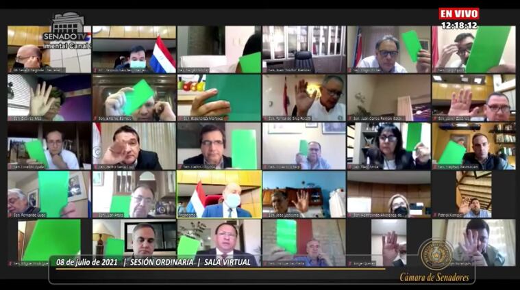 El Senado insta al Ejecutivo a fortalecer la gestión y cooperación internacional a la lucha contra los secuestros en el Paraguay, autorizando el ingreso de especialistas para colaborar en la lucha contra este flagelo. Foto: Captura de pantalla.