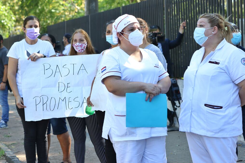 Refieren que la manifestación será replicada en todo el país y pedirán que las promesas sean cumplidas desde Salud. Foto: Archivo/Nadia Monges.