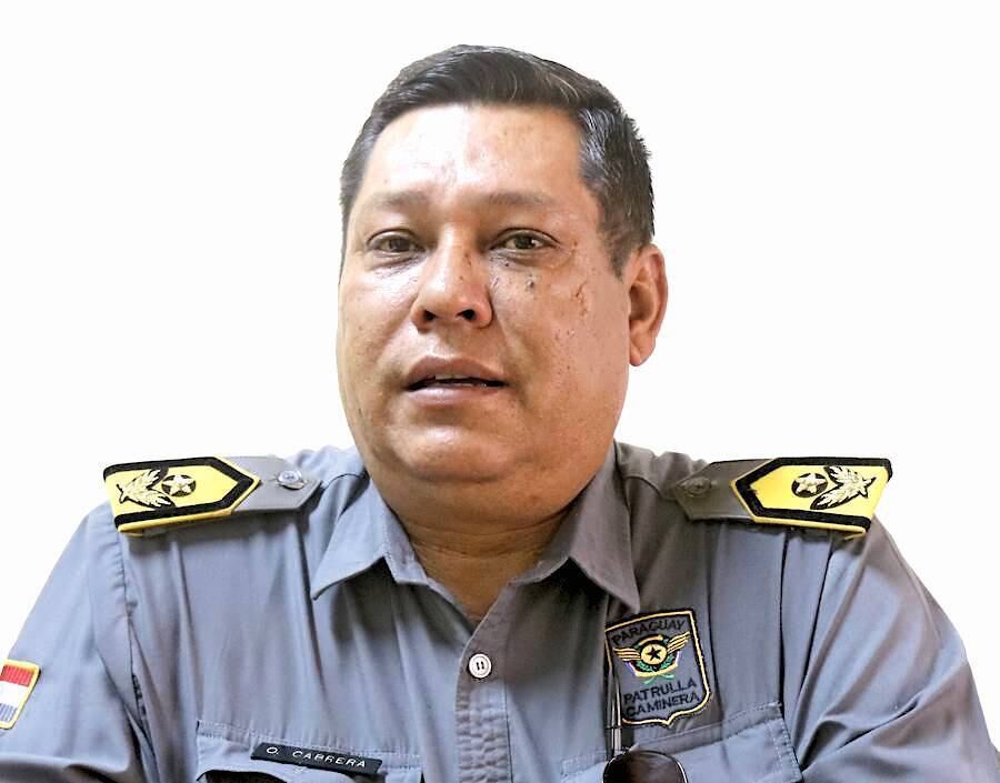 Osvaldo Cabrera, director de la Patrulla Caminera.