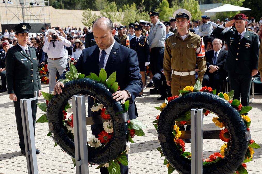 El acto se realizó en memoria de los seis millones de víctimas judías del nazismo durante la Segunda Guerra Mundial. Foto: AFP.