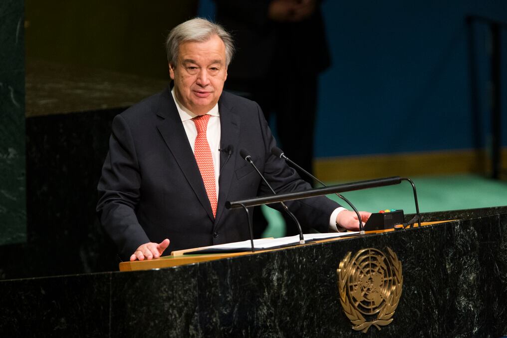 El secretario general de la ONU, Antonio Guterres, dijo anhelar que el acuerdo entre Israel y Emiratos Árabes Unidos (EAU) contribuya a una solución de paz que propicie la coexistencia un Estado israelí y otro palestino. Foto: AFP.