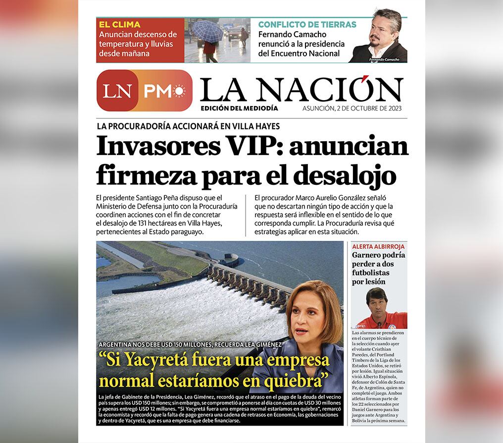 LN PM: edición mediodía del 2 de octubre
