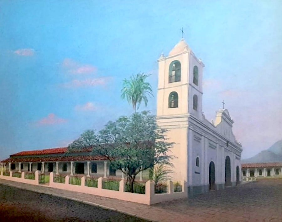 Antigua iglesia de Caacupé. Luis Toranzos. Asunción, c. 1980.