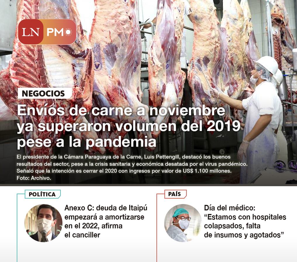 LN PM: Las noticias más relevantes de la siesta del 3 de diciembre