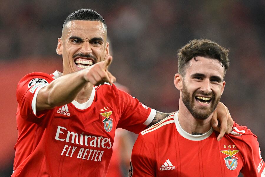 Benfica llenó de goles la eliminatoria frente al Brujas.FOTO:AFP