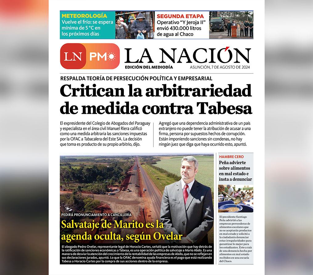 LN PM: edición del 7 de agosto