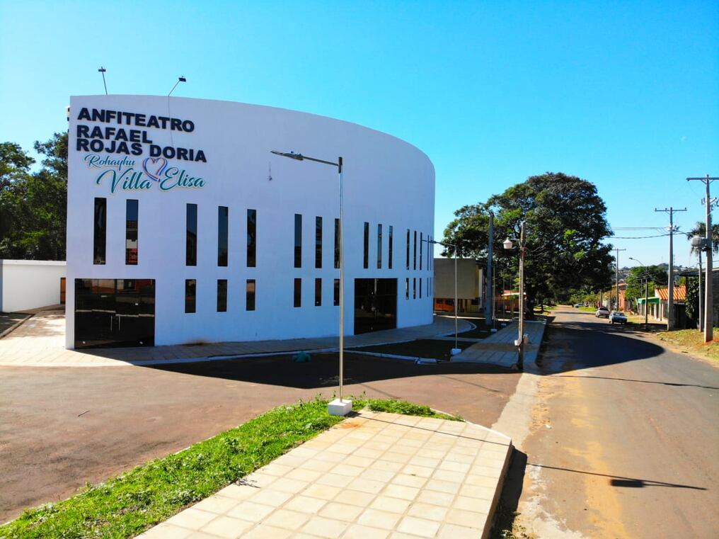 La construcción del Anfiteatro Municipal se inició en julio del 2019 y tiene capacidad para 1000 personas sentadas en butacas individuales. Foto: Gentileza.