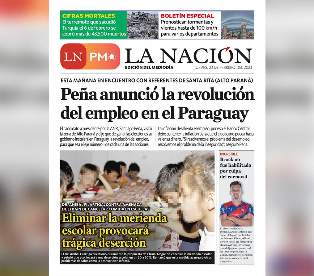 LN PM: edición mediodía del 23 de febrero 