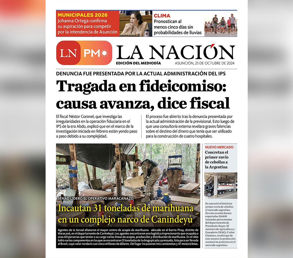 LN PM: edición del 25 de octubre 
