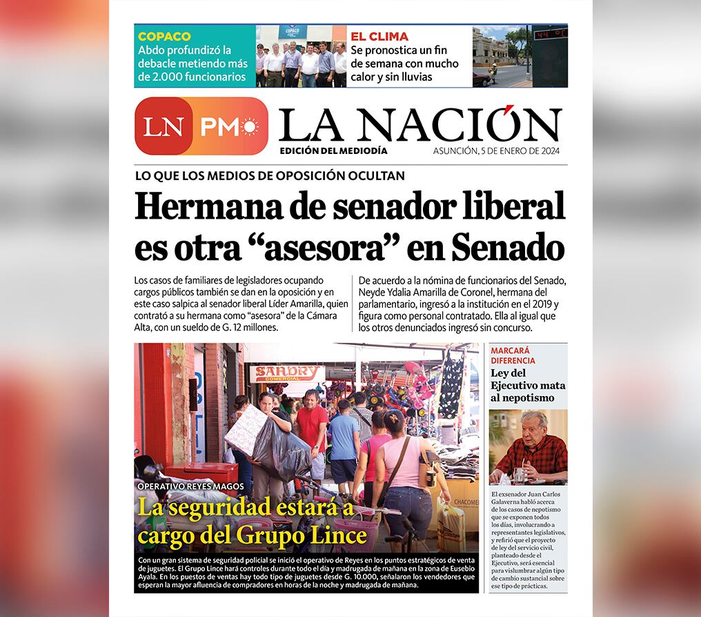LN PM: edición mediodía del 5 de enero