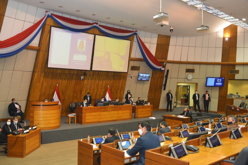 Con 42 votos en contra y 36 a favor, no prosperó la propuesta de revocar la sanción a la diputada Celeste Amarilla. Foto: Gentileza.